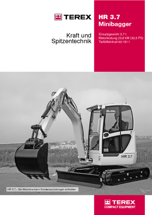 Minirypadla Terex-Schaeff HR 3.7