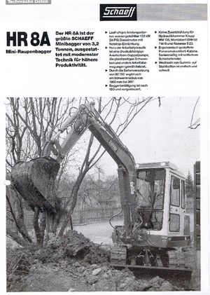 Minirypadla Terex-Schaeff HR 8 A