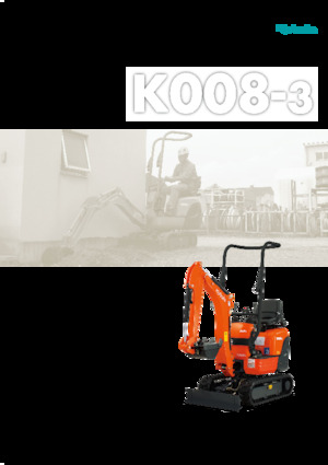Minirypadla Kubota K008-3