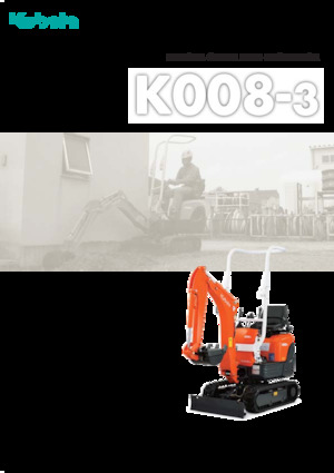 Minirypadla Kubota K008-3