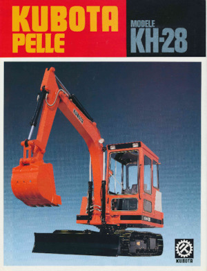 Minirypadla Kubota KH28