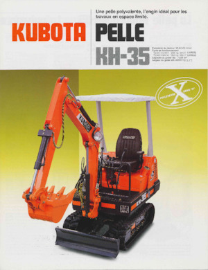 Minirypadla Kubota KH35