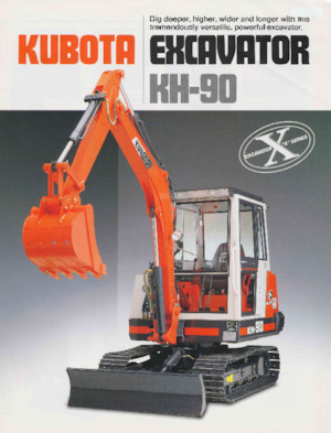 Minirypadla Kubota KH90