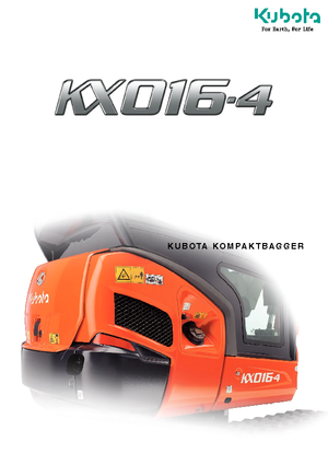 Minirypadla Kubota KX016-4 G