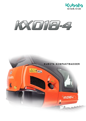 Minirypadla Kubota KX018-4 G