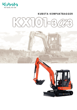 Minirypadla Kubota KX101-3α3