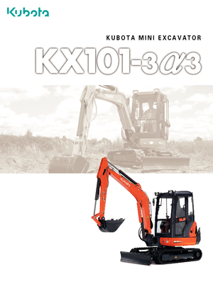 Minirypadla Kubota KX101-3α3