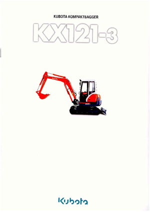 Minirypadla Kubota KX121-3 GL