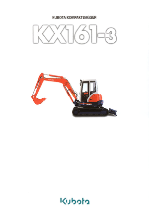 Minirypadla Kubota KX161-3α GL