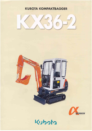 Minirypadla Kubota KX36-2 HG