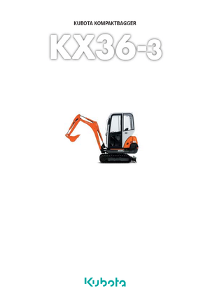 Minirypadla Kubota KX36-3 GL