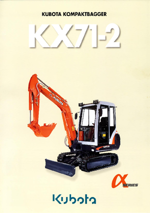 Minirypadla Kubota KX71-2 G