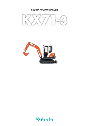 Minirypadla Kubota KX71-3 GL