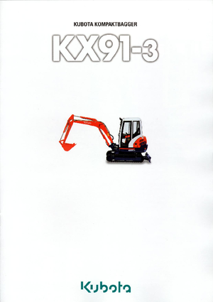 Minirypadla Kubota KX91-3 GL