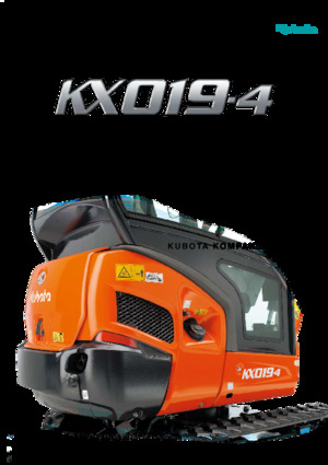 Minirypadla Kubota KX019-4 HGL
