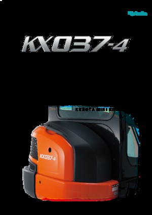 Minirypadla Kubota KX037-4 HGL