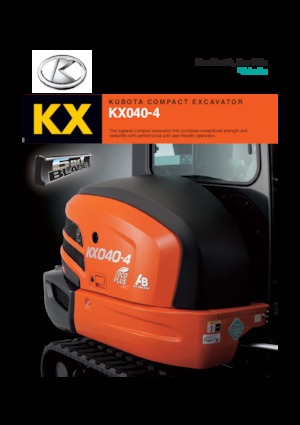 Minirypadla Kubota KX040-4