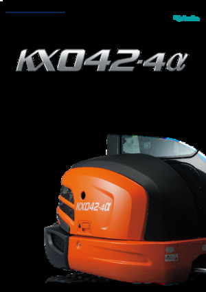 Minirypadla Kubota KX042-4a