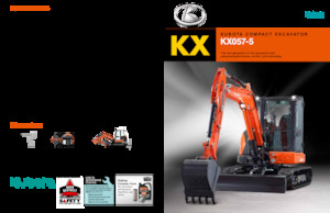 Minirypadla Kubota KX057-5
