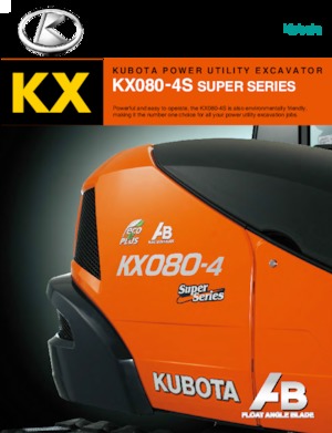 Pásová rypadla Kubota KX080-4S