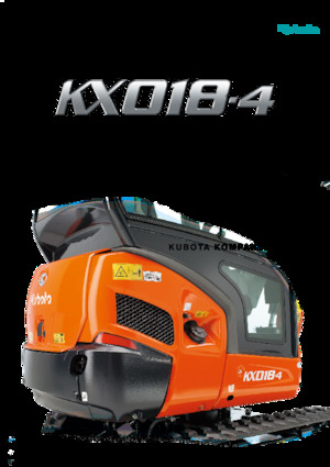 Minirypadla Kubota KX18-4