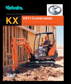 Minirypadla Kubota KX71-3S