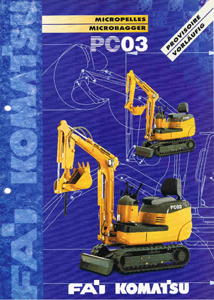 Minirypadla Komatsu PC03-2