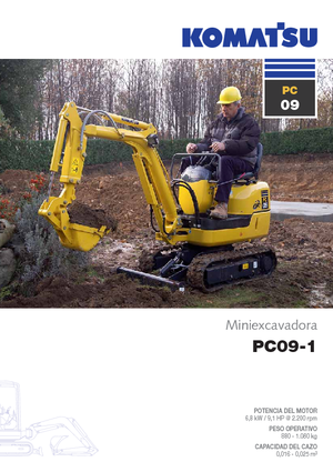 Minirypadla Komatsu PC09-1 STD