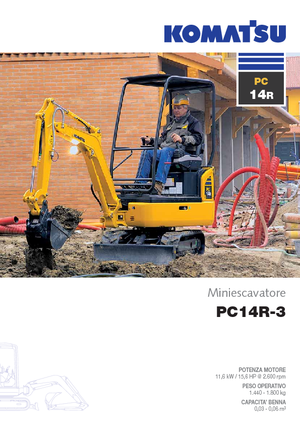 Minirypadla Komatsu PC14R-3