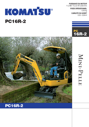 Minirypadla Komatsu PC16R-2