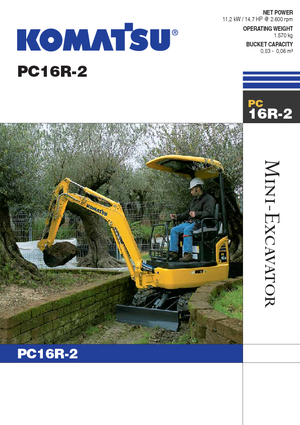 Minirypadla Komatsu PC16R-2