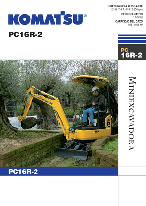 Minirypadla Komatsu PC16R-2