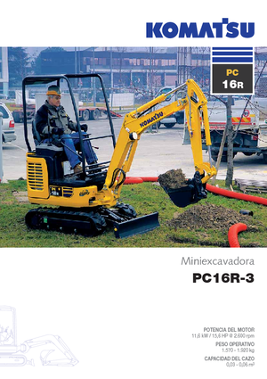 Minirypadla Komatsu PC16R-3