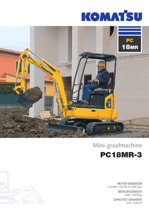Minirypadla Komatsu PC18MR-3