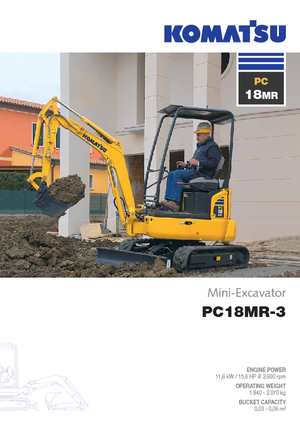 Minirypadla Komatsu PC18MR-3