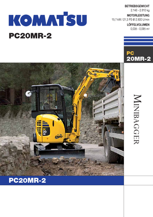 Minirypadla Komatsu PC20MR-2