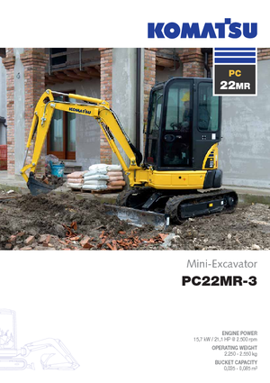 Minirypadla Komatsu PC22MR-3