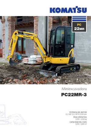 Minirypadla Komatsu PC22MR-3