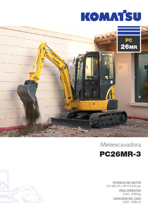 Minirypadla Komatsu PC26MR-3