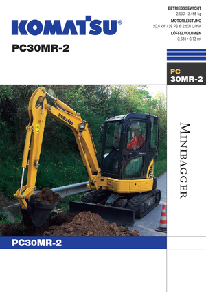 Minirypadla Komatsu PC30MR-2
