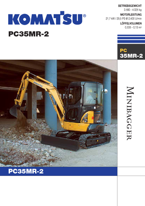 Minirypadla Komatsu PC35MR-2