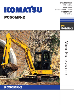Minirypadla Komatsu PC50MR-2
