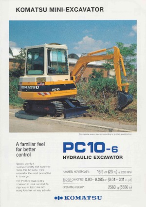 Minirypadla Komatsu PC10-6