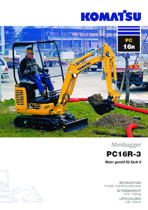 Minirypadla Komatsu PC16R-3HS