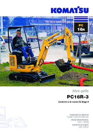 Minirypadla Komatsu PC16R-3HS