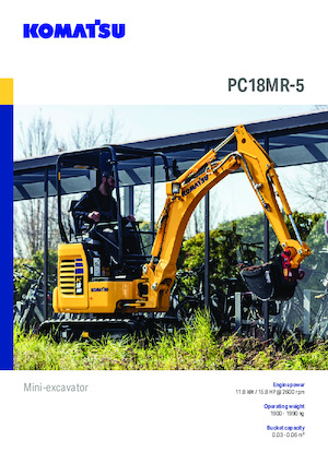 Minirypadla Komatsu PC18MR-5
