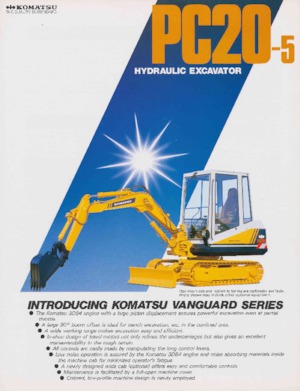 Minirypadla Komatsu PC20-5