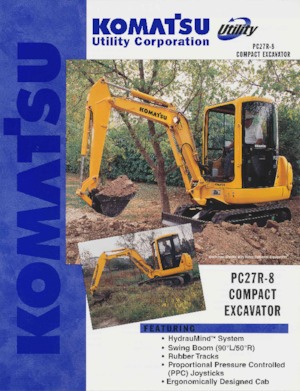 Minirypadla Komatsu PC27R-8