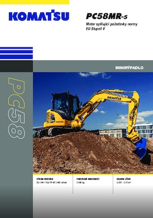 Minirypadla Komatsu PC58MR-5E0