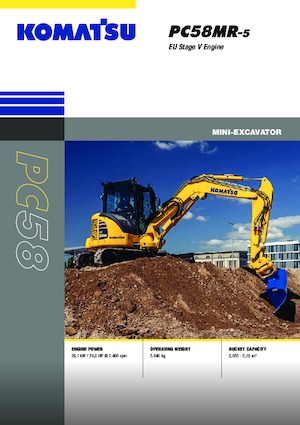 Minirypadla Komatsu PC58MR-5E0